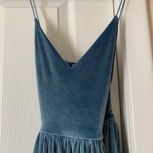 Velvet blue dress